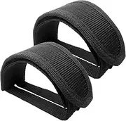 1 Pair Bike Pedal Strap Toe Clips Straps Tape Adjustable Anti-Slip Double Adhesive Bicycle Feet Straps