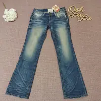 在飛比找蝦皮購物優惠-全新 LOLITA JEANS 水洗仿舊刷白 LOGO刺繡 