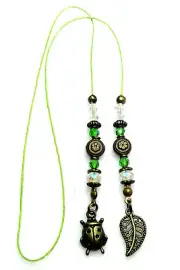 Book Thong / Bookmark - LADYBUG & LEAF - NEW!! Insect Nature