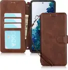 Case for Samsung Galaxy S20 FE 6.5'' Luxury Cowhide PU Leather Wallet Case, Flip