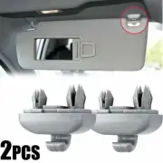 Audi Sun Visor Hook Clip Bracket Light Grey PAIR A1 A3 A4 A5 Q3 Q5 TT 8U0857562A