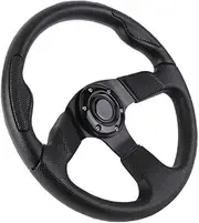 13.7" Golf Cart Steering Wheel for EZGO RXV TXT, Club Car DS, Club Car Precedent and Yamaha Universal Black EZGO Steering Wheel