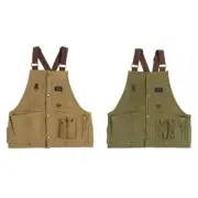 Chef Apron Vest Cooking Apron with Multi Pocket Outdoor Apron Working Apron Vest