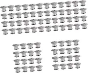 [COHEALI] 44 Pcs Round flat head card cap lapel pin hat accessories jewelry supplies enamel pin locking backs Metal Pin Keepers Backs metal pin backs multi-function pin backs locking clasp