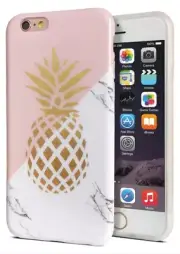 Marble Gold Pineapple Case For iPhone 6 Plus Free Shipping