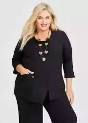 ts Taking Shape Top Size 20 Ponte & Rib Sliced style NWT