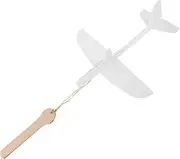 HONITANO Paintable Airplane Ornament Foam Glider Plane DIY Plane Model Unfinished Paint Toys for Boys and Girls Outdoor Fun