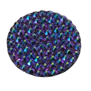 Handmade Black Popsocket made with Mermaid Scarabaeus Green Swarovski Crystals
