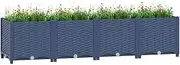Raised Garden Bed, Elevated Planter Box Plant Container 160x40x38 cm Polypropylene