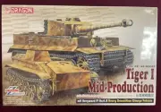 Tiger I Mid Production - 1/35 Dragon Zimmerit - Unassembled AFV Kit#6866 - NIB