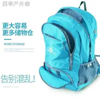 在飛比找Yahoo!奇摩拍賣優惠-全新JINSHIWQ孔雀藍色25公升 皮膚包超輕可折疊旅行包