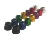 2 TNT ALLOY BMX BIKE WHEEL AXLE NUTS black 3/8s 26tpi FIT HARO SE GT DK Race NEW