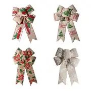 Christmas Wreath Bow, Christmas Decoration, Large Christmas Bow for Festivals