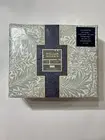 William Morris KING Sheet Set LARKSPUR SAGE 100% Cotton Percale Pakistan NWT