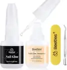 Beetles Nail Glue with Glue Remover Kit, 2 * 10ML Super Strong Nail Glue for ...