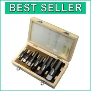 Complete 6-Piece NPT Pipe Taps for Quality Threading - Carbon Steel, 1/8" to 1"