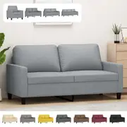 Sofa Upholstered Living Room Lounge Sofa Modular Sofa Couch Fabric vidaXL