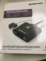 IOGEAR GUS402 USB 2.0 Peripheral Sharing Switch NEW
