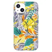 Tech 21 Evo Art Compatible with MagSafe Case (Suits iPhone 13) - Green Leaf