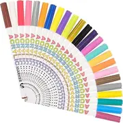 BRIGHTFUFU Acrylic Paint Markers Color Fine Tip Pens for Art Projects Drawing Scrapbooking and School Supplies Odorless Suitable for Various Surfaces