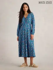 White Stuff Blue Megan Jersey Dress (F13842) | $84