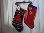Disney Star Wars or D.C. Comics Super Man Christmas Stockings NWT! TAKE A LOOK