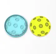 Pickleball Cookie Cutter Outline & Stamp #1 | Sport Paddle Ball