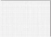 Fuyoooo 25 Sheet Graph Paper Pad 24" x 17" Large Graph 1" and 1/4" Ruled Grid Paper for Engineer Architect Designer Mathematician Draftsmen Sketch House Commercial Building Plan Drafting(White)