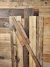 Colamo 10 Reclaimed Wood Planks Peel and Stick Shiplap Boards for Wall, Weathered Barn Wood Paneling Stick on Wooden RV Backsplash, 3D Self Stick Wood Wall Panels for Living Room Bed Room Accent Wall