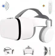 VR Headset for iPhone and Android Phones, 3D Virtual With white remote