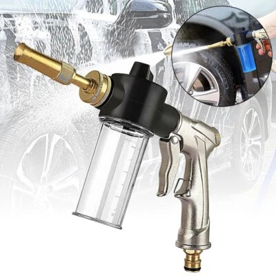 High Pressure Car Foam Gun Wash Washer Lance Soap CFray Bottle Hose Pipe Tool XD