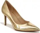 Naturalizer Women's Anna Pointed Toe High Heel Pump 12, Warm Gold Leather