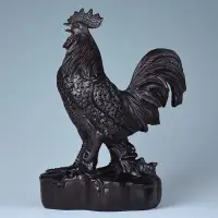 在飛比找蝦皮商城精選優惠-黑檀木雕雞擺件十二生肖大公雞招財風水家居飾品紅木工藝品禮品名