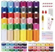 700Yards Sewing Thread, 72Pcs Prewound Bobbins and Thread Spools per Polyeste...