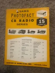 Sams Photofact CB Radio Series CB-15 Service Manual