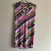Tori Richard Honolulu Wmn XS Multicolor Bed of Roses Sleeveless Alexia Dress NWT