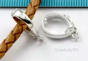 1x STERLING SILVER CHANGEABLE PENDANT CLASP SLIDER CONNECTOR SHORTENER (N275)