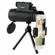 100X90 Mini Zoom BAK4 Portable Prism Monocular Telescope+Phone Clip+Tripod Outdo