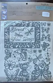 Spread Your Wings Iron-on Velvet Scrapbook & Fabric Embellishments - NagPosh