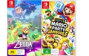The Legend of Zelda Echoes of Wisdom &Super Mario Party Jamboree Nintendo Switch