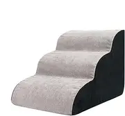 3 Step Dog Stairs, 3 Step Dog Stairs, Wave Pet Stairs, Dog Climbing Ladder, Incline Stairs, Home Stairs for Small Dogs, Sponge Pet Stairs for Small Dogs, High Density Sponge Dog