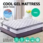 30CM King COOL GEL Mattress Size Memory Foam Euro Top 5 Zone 928 Coils 400g/m2