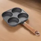 4 Hole Omelet Pans Fried Egg Pan Granite Coating Pancake Pans for Home Kitchen