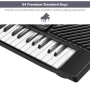 Full Size 54 Key Music Digital Electronic Piano Keyboard with Microphone for Kid