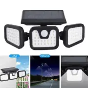 1PC Solar Security Lights, 3 Head Motion Sensor Lights Adjustable 70LED Light