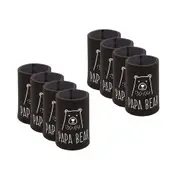 8x Annabel Trends Drink Can Cooler 7x10.5cm Stubby Beverage Holder Papa Bear