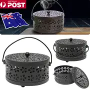 Reusable Home Outdoor Metal Hollow Mosquito Mozzie Coil Holder Burner Repellant