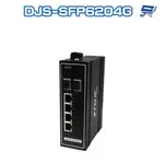 昌運監視器 DJS-SFP6204G 2埠SFP+4埠RJ45 工業級 網路光電轉換器