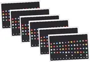 6 Sheets Ukulele Scale Stickers Introductory Fingerboard Stickers for Ukuleles Durable Easy to Remove for Beginners Learning Notes Scales