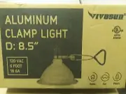 Clamp Lamp Light with Detachable 8.5 Inch Aluminum Reflector Reptiles Heat Lamp